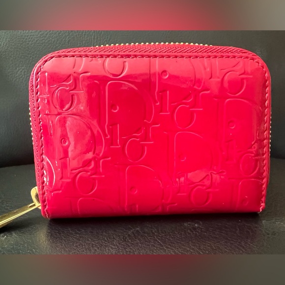Authentic Dior Red Compact Zippy Wallet - Picture 2 of 14